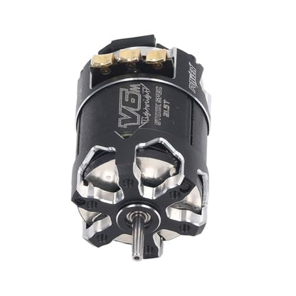 540 V6M Sensored Brushless Motor Powerful 2400KV High RPM for 1/10 RC Car Aluminum Alloy Black