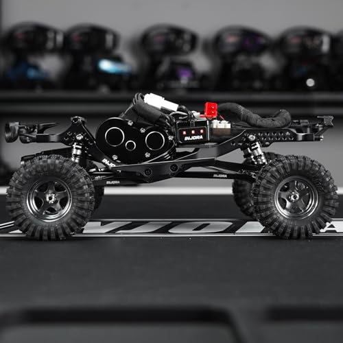 INJORA LCG Aluminum Chassis Kit with POM Rock Sliders for 1/30 Axial SCX30