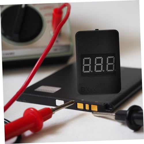 GLEAVI Battery Capacity Checker Low Voltage Alarm Rc Lipo Battery Monitoring Tool Led Display Compact Design for Easy Carrying and Usage