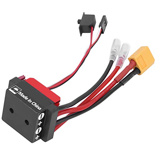 VBESTLIFE 360A RC Electronic Speed Controller, Aluminum Alloy ESC with Bidirectional Brake for 1/10 Crawler Truck Car RC Vehicles (XT60 Plug) - size: XT60 plug