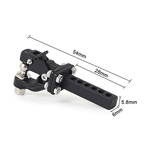 Metal RC Trailer Hitch Chain Tow Hook Rope Shackles for RC 1/10 Crawler TRX4 Axial SCX10 90046 Wraith 90081 Tamiya D90 TF2 CC01 Truck RC Decor Parts