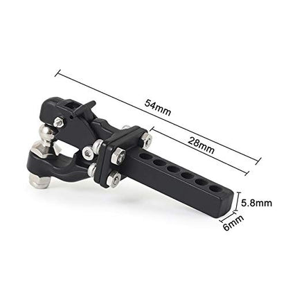 Metal RC Trailer Hitch Chain Tow Hook Rope Shackles for RC 1/10 Crawler TRX4 Axial SCX10 90046 Wraith 90081 Tamiya D90 TF2 CC01 Truck RC Decor Parts