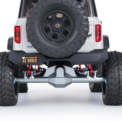 +9mm Aluminum Front Rear Straight Axle with Hydraulic Steering Link for 1/24 RC Crawler SCX24 Deadbolt C10 Jeep Gladiator Parts (Titanium Set) - color: Titanium Set