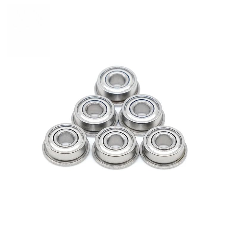 MF104ZZ Flange Bearing 4x10x4 mm ABEC-7 (10 PCS) Miniature Flanged MF104 Z ZZ Ball Bearings - size: MF104ZZ 4x10x4