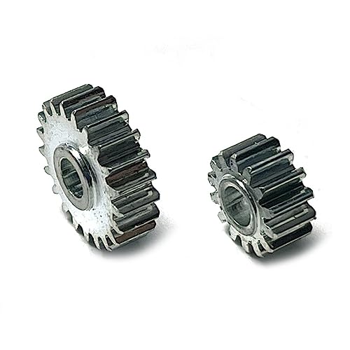 FCX24 Upgrades Gears, Metal Harden Steel Portal Axle Drive Gear Set, 21T＆14T, Steering Cup Rear Wheel Seat Gear for FMS FCX24 1/24 RC Crawler Car Upgrades Parts Kit (8PCs Black) - color: 8pcs Black