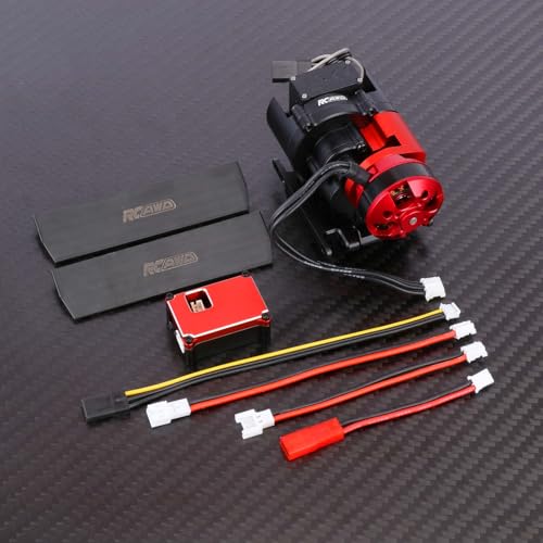 RCAWD 2204 2800KV Brushless Motor Transmission 2 Speed Brushless Gearbox Kit with 30A Brushless Esc Pedals for 1/18 Traxxas TRX4M Upgrades Part - style: 2800kv