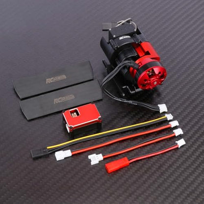 RCAWD 2204 2800KV Brushless Motor Transmission 2 Speed Brushless Gearbox Kit with 30A Brushless Esc Pedals for 1/18 Traxxas TRX4M Upgrades Part - style: 2800kv