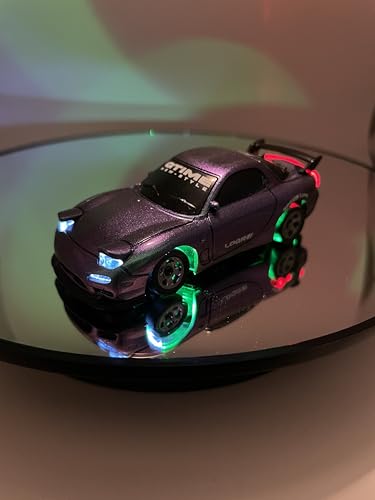 Mini RC Drift Car 1:64 Scale, Remote Control Car with LED Lights & 2-Speed Modes, Upgraded 2.4G Wireless Radio Remote Control for Multi-Users Speed (Chameleon) - color: Chameleon