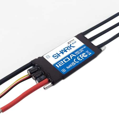 ZTW Shark G2 120A ESC Built-in Swithcing BEC 5V/6V 8A Water-Cooling Bidirectional Waterproof Brushless Speed Controller for RC Boat Marine