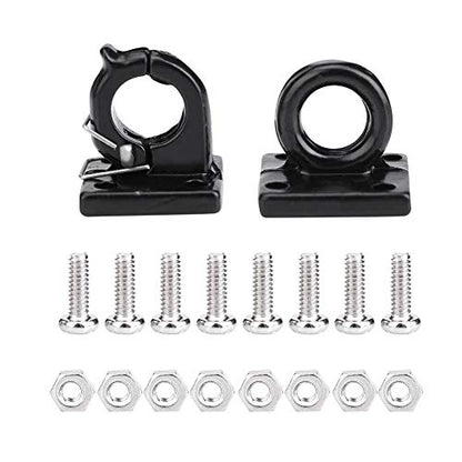 RC Car Trailer Buckle, 2 Pcs Simulation Trailer Tow Lock Shackle Bracket Set for Axial SCX10 CC01 D90 D110 TF2 RC Car