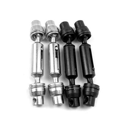 2pcs Metal Drive Shaft Set for 1/10 RC Crawler Compatible with C14 C24 C34 MN D91 D96 D99 D99S MN90 MN98 MN99S Models(Silver) - color: Silver