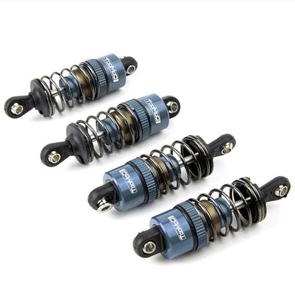 52MM Oil Shock Absorbers Upgrade for 1/10 RC On-Road Cars | Fits Tamiya TT-01/02 / M03-06 / TA05/06 / M05 / M06 - Oil Damper Upgrade - Gray - color: Gray