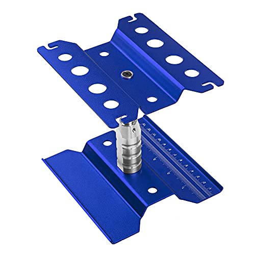 ShareGoo RC Car Work Stand Repair Workstation 360 Degree Rotation Lift with Screws Tray for Traxxas Axial Arrma Redcat Losi 1/10 1/12 1/16 RC Car Truck (Blue) - color: Blue