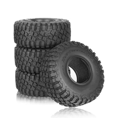 1.55 inch Tires Rubber Tyres for 1:10 RC Crawler Car D90 TF2 Tamiya CC01 LC70 MST JIMNY 90069 (95mm, B) - color: 95mm, B