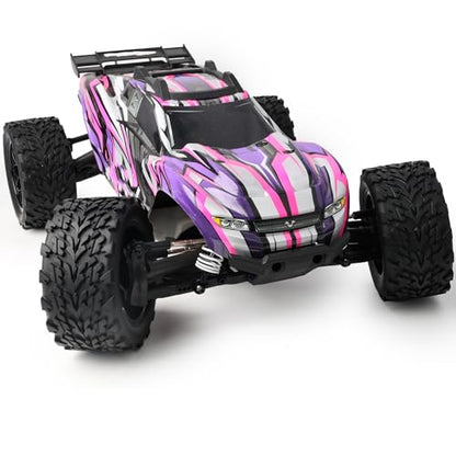 12mm Hex RC Wheels and Tires 1/10 Scale RC Truck Tires and Wheels OD 117MM for Traxxas Rustler Stampede 2wd 4x4 vxl Hoss E-Revo Redcat Volcano EPX RIAARIO AMORIL, Preglued 2.8" RC MT Tyres Wheels - style: Arrow Tread