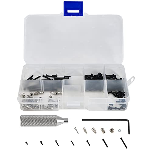 256PCS RC Screw Kit Universal RC Repair Tool Kit Hardware Fastene for 1/28 Wltoys 284131 K969 K989 P929 K999 K979 P939