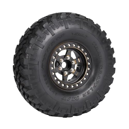 AMK 1.9 Beadlock Wheels 4pcs 958g Brass Heavy 1.9 Wheels for 1/10 RC Crawler TRX4 Capra SCX10 D90 VS4-10 Gen8 CC01 TRX4 Upgrades Accessories