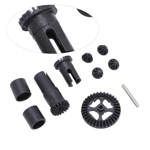 Alomejor RC Car Differential Gear Set, Front Rear Differential Pinion Gear Set for, with High Strength Plastic for Stable Performance