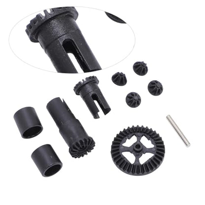Alomejor RC Car Differential Gear Set, Front Rear Differential Pinion Gear Set for, with High Strength Plastic for Stable Performance