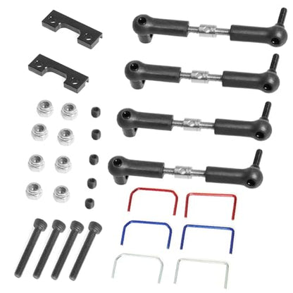 RC Upgrade Accessories for Traxxas for Slash for E-Revo 1/16 RC Car Front and Rear Wide Sway Bar Anti Roll Bar Kit Upgrade Parts Accessories