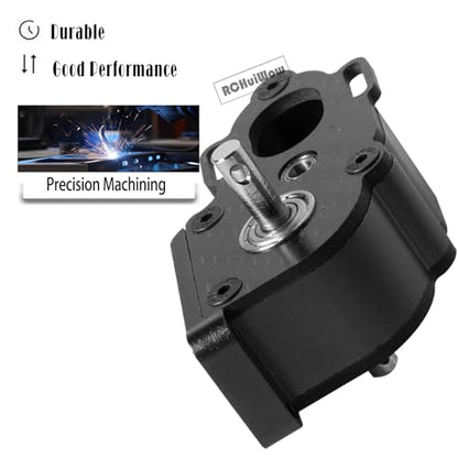 LCG Center Gearbox Transmission Box Upgrades Part for SCX10 SCX10 II 90046 90047 1/10 RC Crawler Car,Aluminum Middle Transmimssion Gearbox,Black - color: Black(1pc)
