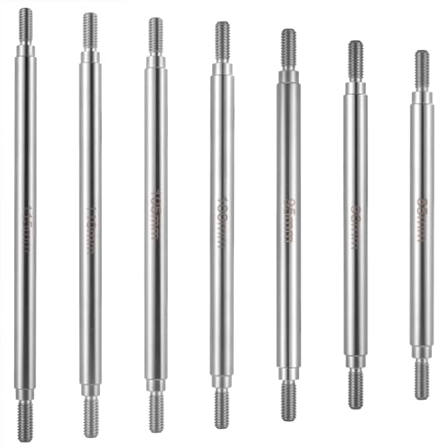 2Pcs M4 Stainless Steel RC Links for 1/10 Axial Wraith SCX10 TRX-4 | 1 Pair RC Steering Linkage Set, 50mm/55mm/60mm/70mm/75mm~155mm - style: 95mm