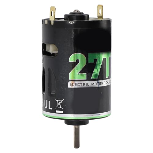 20T Brushed Motor 540 with Blue Heatsink | Replacement for 1/10 RC Off Road Truck, Climbing Buggy, Racing Car (27T) - size: 27T