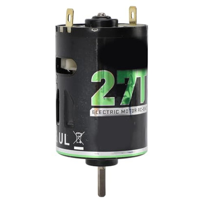 20T Brushed Motor 540 with Blue Heatsink | Replacement for 1/10 RC Off Road Truck, Climbing Buggy, Racing Car (27T) - size: 27T