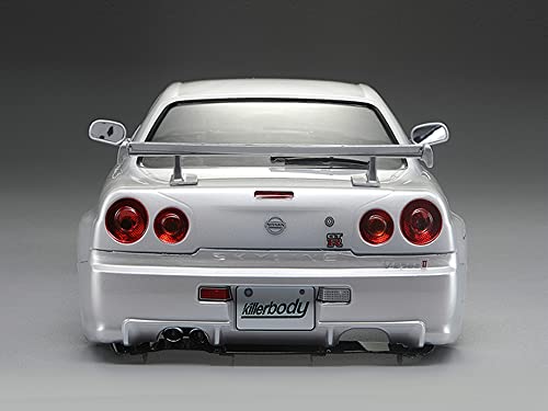 Killerbody 1/10 RC Painted Skyline GTR BNR34 195mm Touring Drift Car Body (Pearl-White) - color: Pearl-white