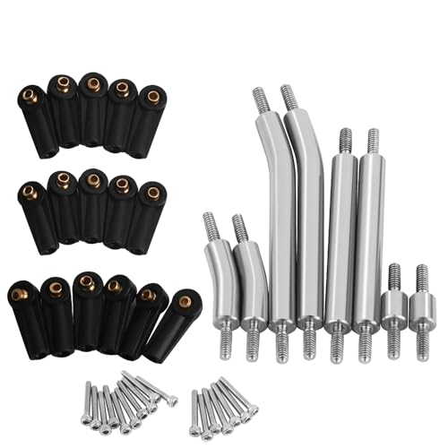 High Clearance 4 Links Set Stainless Steel Linkage kit for 1/24 Axial SCX24 GX470 AXI-1800 RC Crawler Car Upgrade Part
