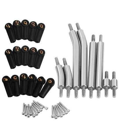 High Clearance 4 Links Set Stainless Steel Linkage kit for 1/24 Axial SCX24 GX470 AXI-1800 RC Crawler Car Upgrade Part