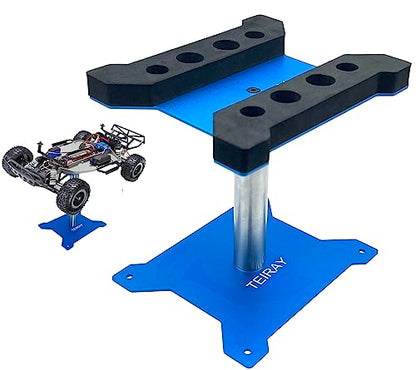 RC Car Repair Work Stand Repair Tool Set 360 Degree Rotation and 600 PCS RC Screws Kit and Screws Pallet Kit and RC Screwdrivers for 1/8 1/10 1/12 1/16 1/18 RC Car Truck Crawler (Blue) - color: Blue