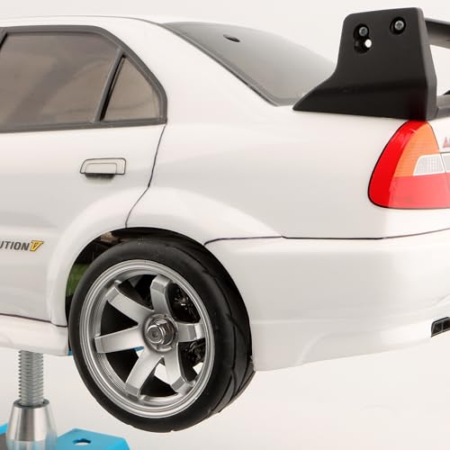 RC 1/10 Scale On Road Tires OD2.55 Rubber Wheel Rims 12mm Hex Compatible with Traxxas 4 Tec 2.0 Tamiya TT01 XV01 Kyosho WR8 Sakura WLtoys HPI Touring Racing Car(Silver) - color: Silver