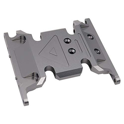 Aluminum Alloy Gearbox Base Center Skid Transmission Plate for AXIAL SCX10 II 1/10 RC Rock Crawler Car Upgrade Parts (Titanium)