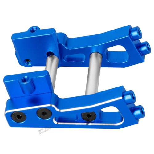 RC Aluminum Adjustable Wing Mount Upgrades Part for 1/14 Typhon Grom 223S (ARA2306,ARA2306s,ARA2106) RC Car,Adjustable Wing Mount Hops Up,Navy Blue - color: Navy Blue-(upgrades Part）