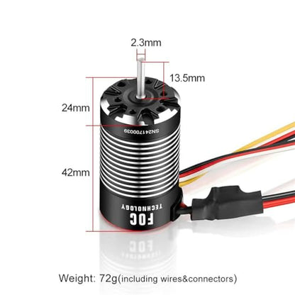 2-3S 30A Fusion Mini16 3000KV Sensored Brushless Waterproof Motor 2-in-1 Motor for 1/16 1/18 RC Climbing Car Crawler