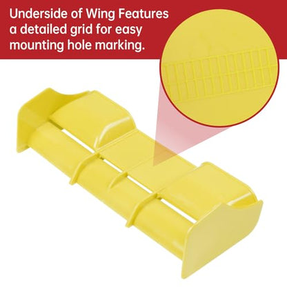 HobbyPark 1/8 RC Buggy Wing Spoiler High Downforce Rear Body Wing Tail for 1/8 Scale Off‑Road RC Car Truck Truggy – Yellow