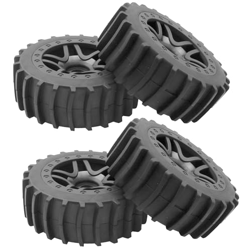 4Pcs ShareGoo 1/8 Scale RC Car Paddles Buggy Tires RC Snow Sand Tyre 17mm Hex Hub Wheels Compatible with Redcat HSP HPI Traxxas 1/8 RC Off Road Buggy Baja Car