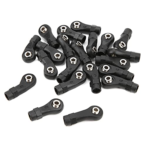 30pcs Linkage Rod End for Trax TRX4 1/10 RC Crawler,Ball Joint Head Link Rod End Set,RC Rod Ends with 3mm Ball Hole,Durable Plastic Steel RC Link Ends Replacement Part