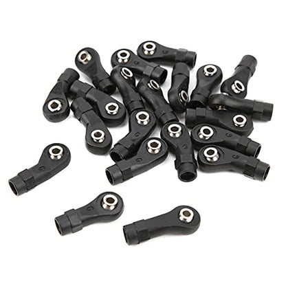 30pcs Linkage Rod End for Trax TRX4 1/10 RC Crawler,Ball Joint Head Link Rod End Set,RC Rod Ends with 3mm Ball Hole,Durable Plastic Steel RC Link Ends Replacement Part