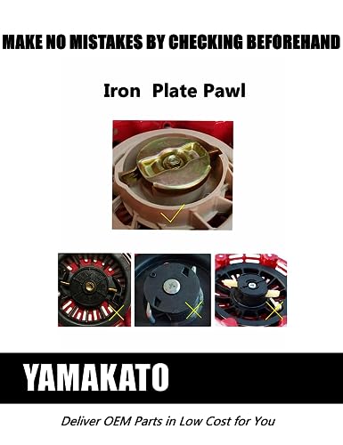 YAMAKATO 212 196 224 208 cc Recoil Pull Start Assembly w/Pulley Cup for Predator Champion Coleman Honda Westinghouse Firman Ryobi Simpson 5.5 6.5 hp Small Engines etc.