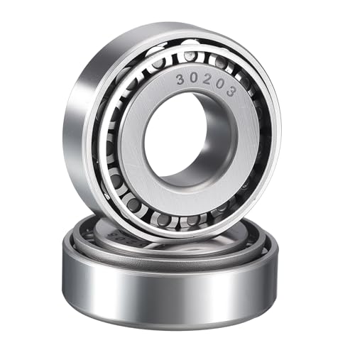 2 Pack 30203 Tapered Roller Bearing Cone and Cup Set | 17mm Bore 40mm OD 13.5mm Cup Width, Chrome Steel Wheel Bearings, ABEC-3 - size: 30203
