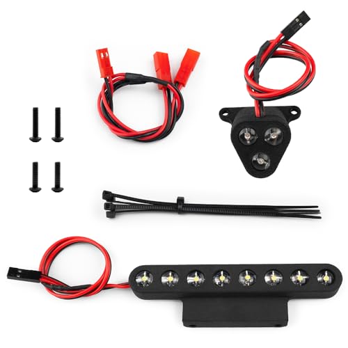 MORLORDY 1/8 RC Car LED Light Kit - Headlight Taillight Set for 1/8 Arrma Notorious 6S RC Trucks Upgrade Parts