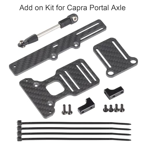 T3V1 Carbon Fiber LCG Chassis Kit RC Performance Carbon LCG Chassis Kit and Link Kit Capra Portal Axle ESC Battery Servo Plate (BOA Servo Mount) - color: Boa Servo Mount