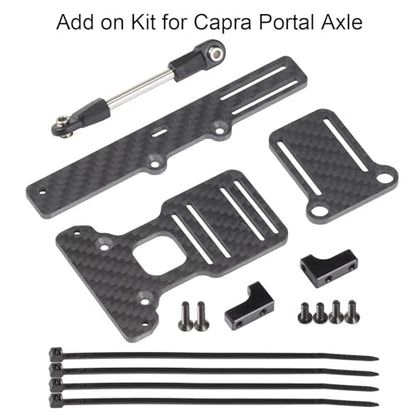 T3V1 Carbon Fiber LCG Chassis Kit RC Performance Carbon LCG Chassis Kit and Link Kit Capra Portal Axle ESC Battery Servo Plate (BOA Servo Mount) - color: Boa Servo Mount