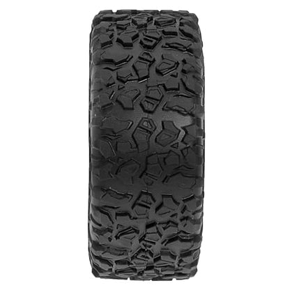 REDSPIDER 1.3 Aluminium Alloy Beadlock Wheels and Crawler Tires 1/24 RC Muddy Swamp Tyre 7mm Hex Fit for 1/18 1/24 Axial Trx4m SCX24 AX24 FCX24 RC Crawler XC-1 RTR CR-18P EVO (Black) - color: Black