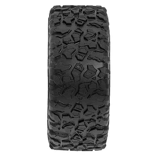 REDSPIDER 1.3 Aluminium Alloy Beadlock Wheels and Crawler Tires 1/24 RC Muddy Swamp Tyre 7mm Hex Fit for 1/18 1/24 Axial Trx4m SCX24 AX24 FCX24 RC Crawler XC-1 RTR CR-18P EVO (Silvery) - color: Silvery