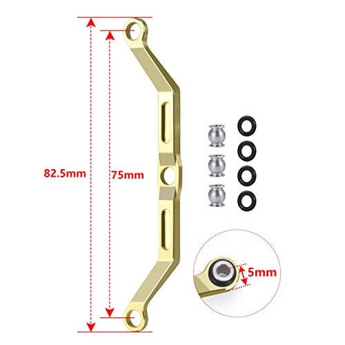 SWX Heavy Weight Brass Steering Link Linkage Set for TRX4M 1/18 RC Crawler Car Upgrade Parts