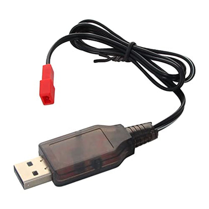 JST-2P USB Charging Cable for RC Car 7.2V 250mA Ni-MH Ni-CD Battery 1Pcs,Aicosineg