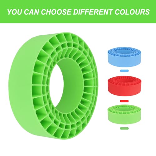 HobbyPark 2.2" Silicone Tire Inserts Soft, Fits 132-134mm 5.25" OD Crawler Tires, Replaces Foam Inserts, 4‑Pack, Waterproof, Good Traction & Sidewall Support for 1/10 RC Crawlers, 125×45mm (Green) - color: Green